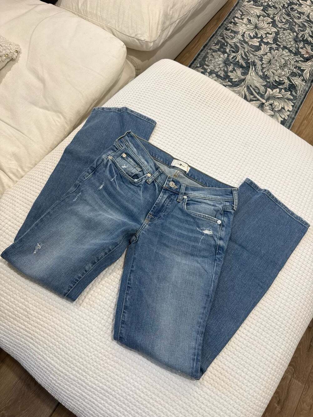 7 For All Mankind Original Bootcut Tailorless Jeans Size 26